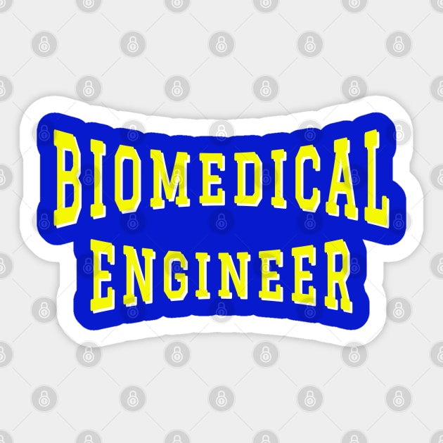 Biomedical Engineer in Yellow Color Text Sticker by The Black Panther